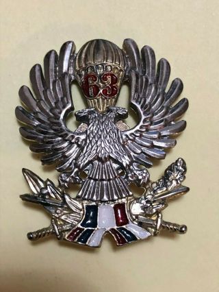 Srj Yugoslavia / Serbia - 63rd Parachute Regiment Cap / Beret Badge