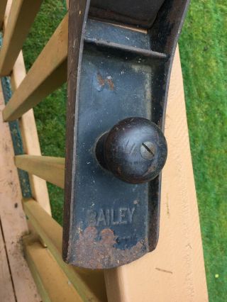 Stanley Bailey No 7 Joiner Plane Old Hand Tool Bench Smooth Bottom 22” 3