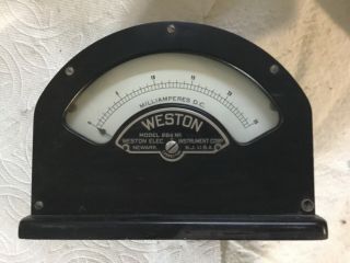 Weston Dc Milliampere Meter Mod.  264,  No.  K6546,  Vintage.