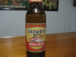 Drewrys Bock Beer Paper Label Beer Bottle Late 50 