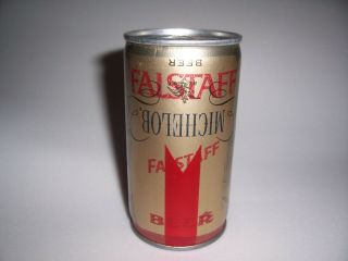 Error Misprint Michelob Falstaff Double Label Pull Top Beer Can