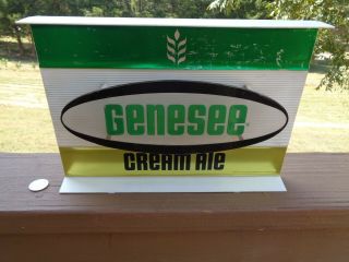 Vintage Genesee Cream Ale Sign Vtg Beer Sign Green & Gold