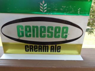 Vintage Genesee Cream Ale Sign VTG Beer sign Green & Gold 2