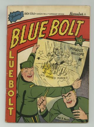 Blue Bolt Vol.  03 6 Vg,  4.  5 1942