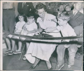 1957 Mrs Robert Kennedy Wa Committee Counsel Children Kathleen Robert Photo 6x8