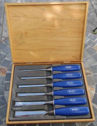 Marples Record Chisel Set - Six (6) Chisels Made In England
