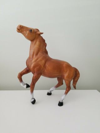 Rare Vintage Breyer Diablo Semi Rearing Mustang 985 Woodgrain Stallion Horse