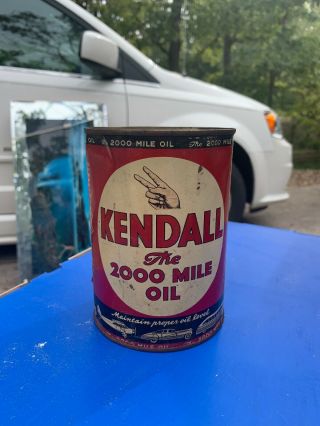 Kendall Oil “the 2000 Mile Oil” 1 Quart