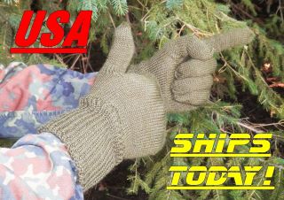 Wool Blend Gloves Czech Military Surplus Hunting Fishing Hiking Dad Men 