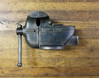Rare ANTIQUE VISE • Parker 63 Anvil Vise • 1867 Antique Forge Blacksmith Tool US 2