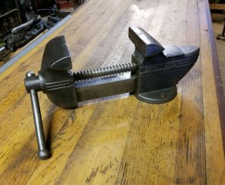 Rare ANTIQUE VISE • Parker 63 Anvil Vise • 1867 Antique Forge Blacksmith Tool US 3