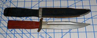 Vintage 1950s Rubber Toy Bowie Knife Made In Japan With Sheath Vg