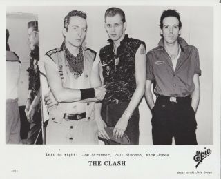 1982 Vintage Press Photograph The Clash - Epic Records - Photo: Bob Gruen