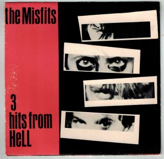 The Misfits 3 Hits From Hell 1981 First Pressing Usa 7 " Ep Sleeve Only Kbd Punk