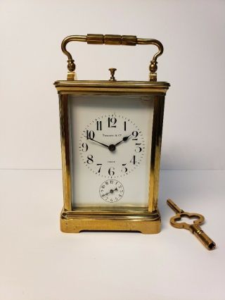 " Tiffany & Co.  " Repeating Carriage Clock W/alarm