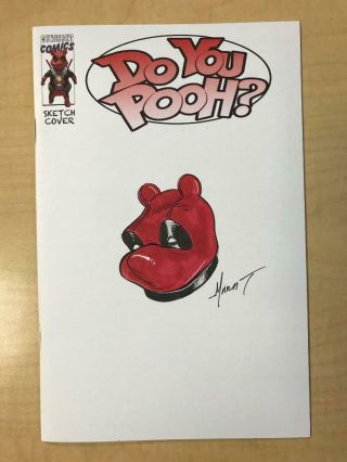 Do You Pooh? 1 Art Sketch Cover By Marat Mychaels 1 Of A Kind 1/1