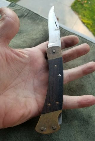 Vintage Buck 110 Rare Unfinished Knife