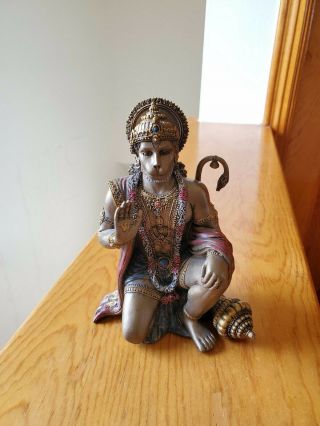 6 Inch Hanuman Mythological Indian Hindu God Resin Statue Figurine