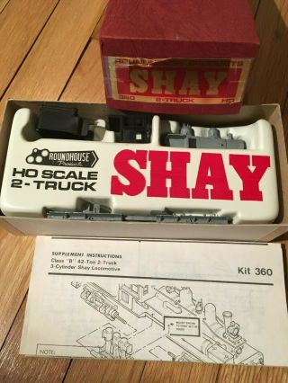 Vintage Roundhouse Ho 2 Truck Shay Kit 360 Undecorated Nos