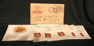 Vintage 1900s Log Cabin Syrup Tin 23 Recipe Cards In Mailer Goodies