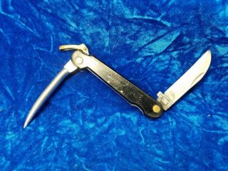 Vintage Stainless Steel Yachtsman Rigging Knife With Marlin Spike Sea Gee