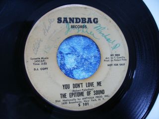 Rare Signed Northern Soul 45 The Epitome Of Sound You Don 