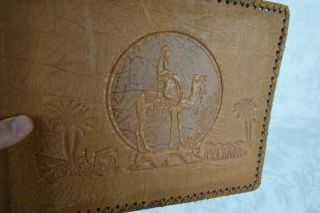 Leather Cover Tooled Embossed Scrap Book Photo Album With Egyptian Camel 2