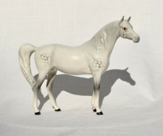 Vintage Beswick Arabian Horse Xayal 1265 Glossy Dapple Horse Ceramic Figurine 2
