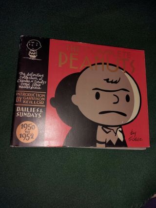 The Complete Peanuts 1950 To 1952 Hardcover With Dust Jacket.  Pre Owned