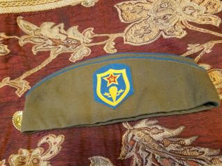 Vintage Russian Military Paratroopers Pilotka Side Garrison Hat Emblem.
