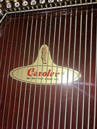 Vintage RBI Caroler Chromaharp Autoharp with 22 Buttons 43 Strings DP 2