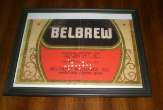 Belbrew Beer Framed Color Ad Print - Belmont Brewing Co - Martins Ferry,  Ohio