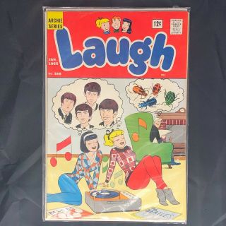 Laugh Comic Book 166 Archie Series Jan 1965 - Beatles Cover