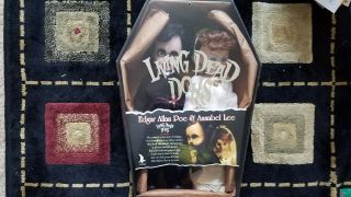 Vintage Living Dead Dolls Edgar Allan Poe & Annabel Lee Limited Edition