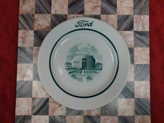 Vintage Ford Motor Company Advertising Cafeteria 6 1/4 " Bread Plate Shenango