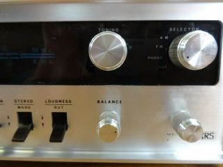 70s Vintage Realistic STA 18 Silver Face Stereo Receiver - AUX PHONO - 3