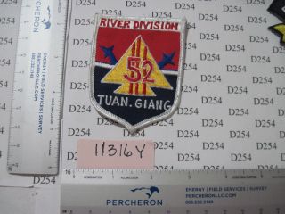 Us Navy Usn Patch Vietnam War River Division 52 Pbr River Patrol Boat