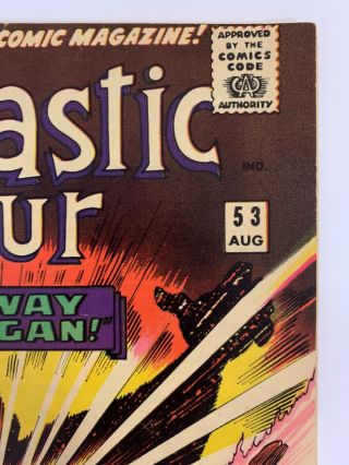 Fantastic Four 53 Marvel Comics 1966 FN,  Stan Lee & Jack Kirby Black Panther 3