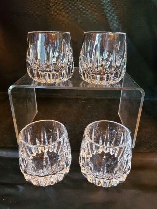 Vintage Waterford Crystal Set Of 4 Shot Glasses - 2 1/4 " - Signed - Eileen Patte