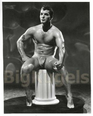 1950s Vintage Amg Male Nude Handsome Dale Curry Hairy Big Pouch Beefcake