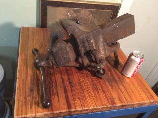 Vintage/antique Reed Mfg Co 104 1/2 R Vise - 4 " Opens And Closes Nicely