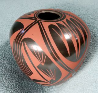 Mata Ortiz Pottery by Efrain Lucero Andrew: Red on Black 3
