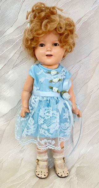 Vintage Ideal Shirley Temple Doll 13 Inches Composition Doll