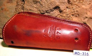George Lawrence Ruger 22 Vintage Heavy Leather Gun Pistol Holster