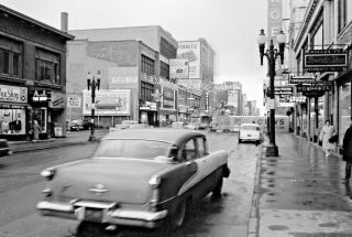 Vtg 1950s 35mm Negative Rochester Ny Clinton Ave Loew 