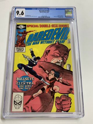 Daredevil 181 Cgc 9.  6 White Pages Marvel Death Of Elektra 2061442004
