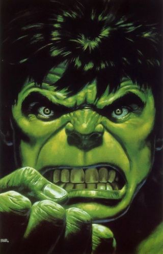 The Incredible Hulk,  Rare,  Awesome,  1984 Poster,  22 X 34”,  Nm