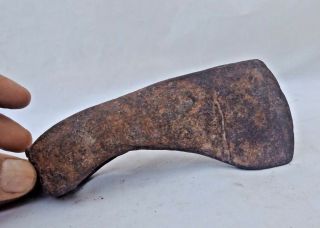 Antique Old Hand Forged Wrought Iron Axe Hatchet Wood Cutter Tool Axes Head H3