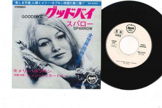 7 " Mary Hopkin Goodbye / Sparrow Ar2255 Apple Japan Vinyl Promo