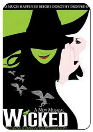 Wicked The Musical Broadway Refigerator Photo Fridge Magnet